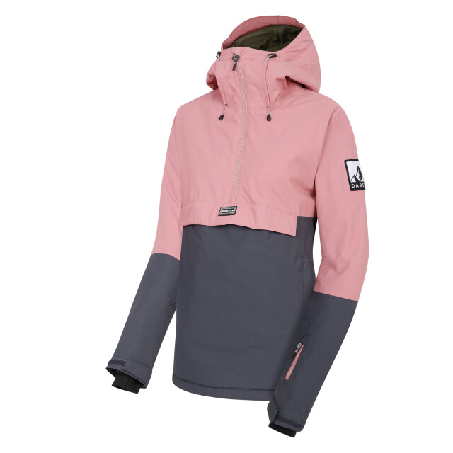 Dare2b Dames snowburst overhead ski jas UTRG11108_dustyroseebonygrey large