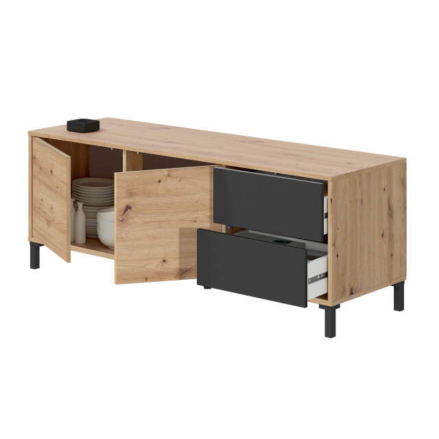 CaliCosy Tv-meubel 2 deuren en 2 laden brooklyn l130 cm 2936941 large