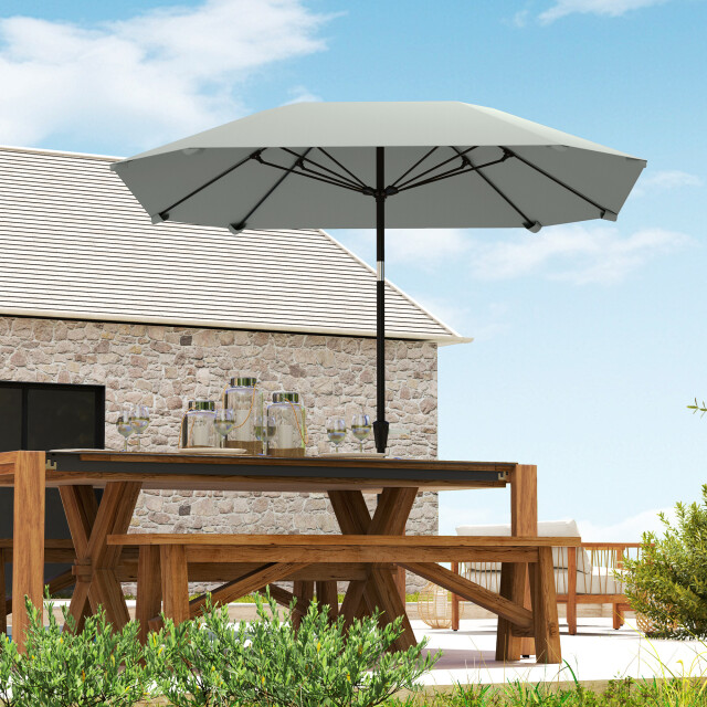 4goodz Vierkante kantelbare parasol met aluminium paal - 3175380 large
