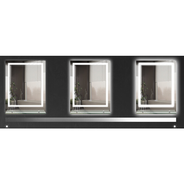 4goodz Kleankin badkamerspiegel 50x70 cm met verlichting en planchet 3173698 large