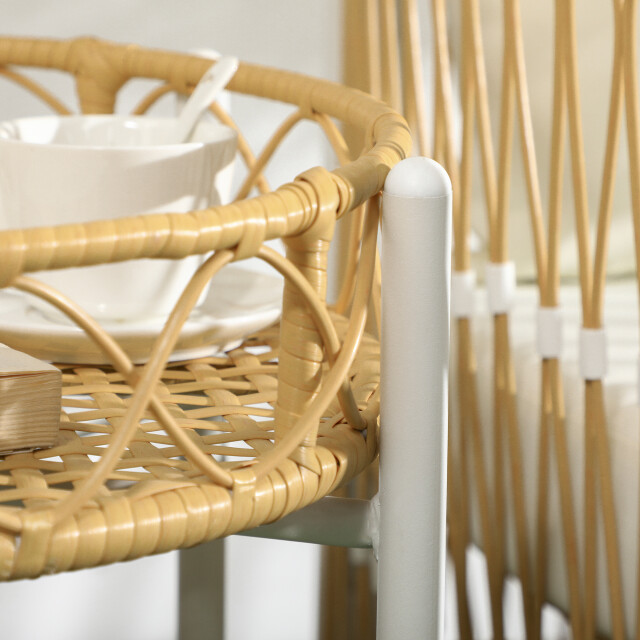 4goodz Outsunny 3-delige bistroset pe-rattan /crème 3175373 large
