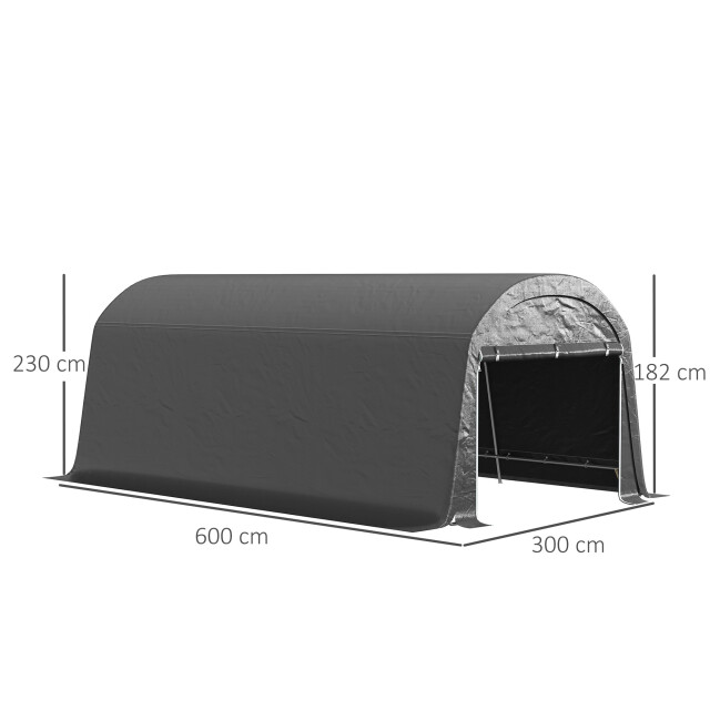 4goodz Outsunny tuinschuur met kunststof zeil, gereedschapstent, opzetbare 3175378 large
