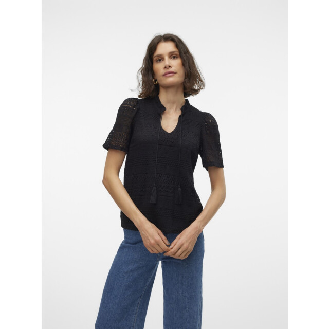 Vero Moda Vmhoney lace ss tassel top - 4382.80.0009 large