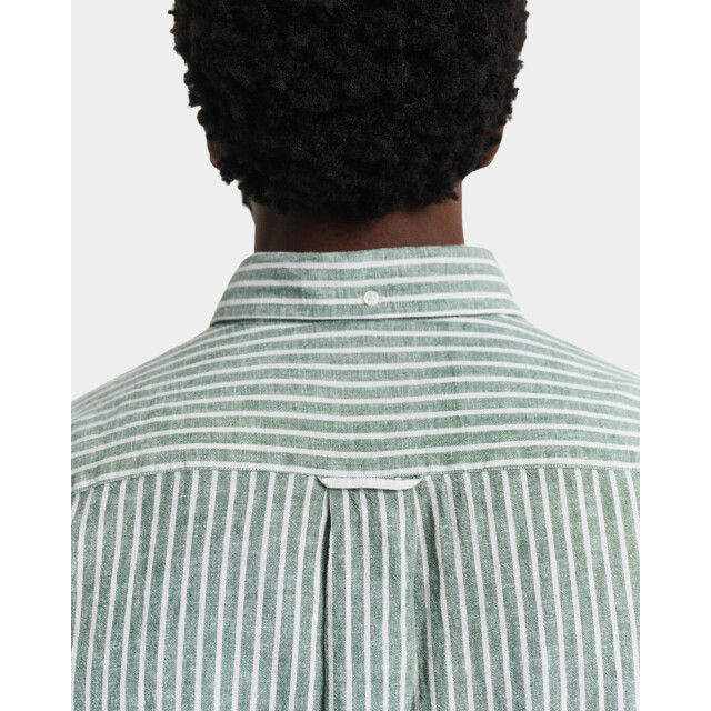 Gant Casual hemd korte mouw reg cotton linen stripe ss sh 3250039/318 187862 large