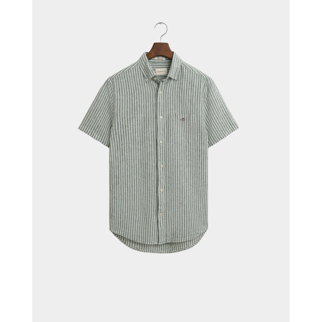 Gant Casual hemd korte mouw reg cotton linen stripe ss sh 3250039/318 187862 large