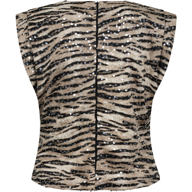Co'Couture Tigercc sequin top bone 33132-199 large