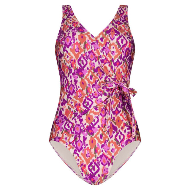 Ten Cate swimsuit v-neck padded badpak dames multicolour-roze 068847_507-46 large