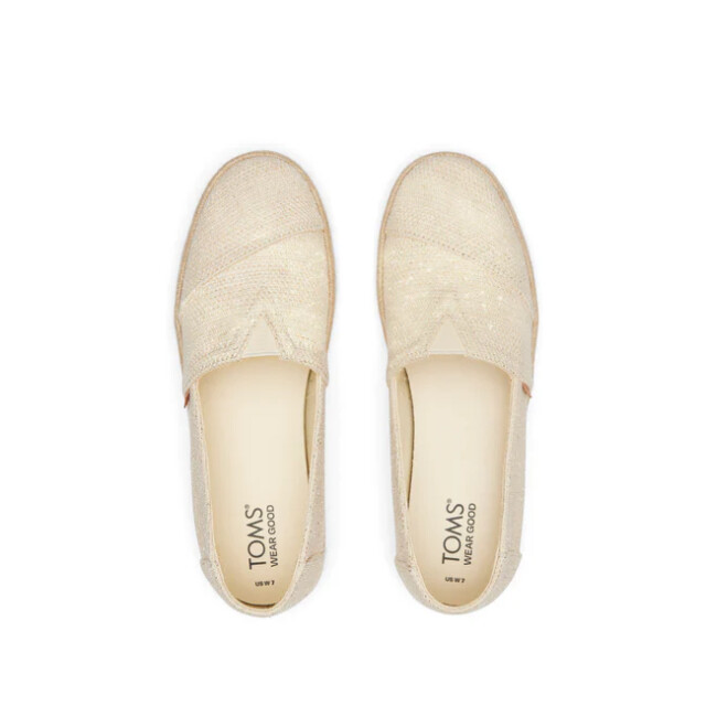 Toms Alpargata 10020693 nat. metallic linen stripe 10020693 large