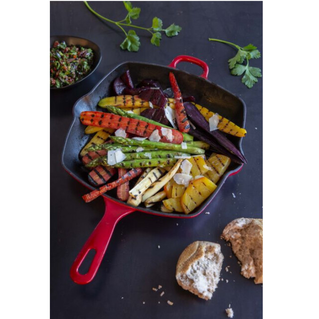 BK Cookware Bk bourgogne grillpan 26 cm chili red H6072.946 large