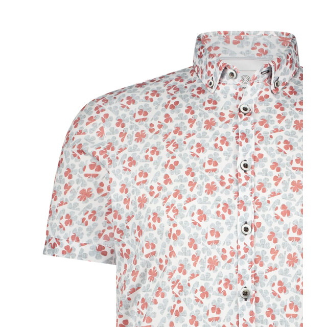 Blue Industry Het korte mouwen overhemd met bloemenprint | 5127.51-PINK large