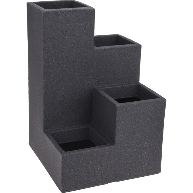 4gardenz Plantenbak stone trapsgewijs voor binnen en buiten 40x40x60 cm 3047577 large