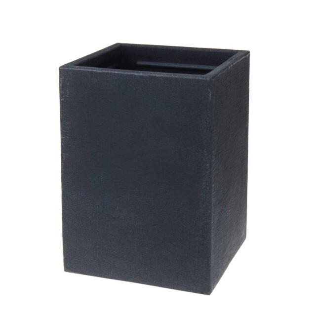 4gardenz Plantenbak stone 30x30x40 cm bloembak binnen en buiten antraciet 3047576 large
