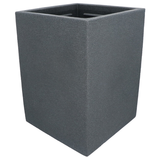 4gardenz Plantenbak stone 30x30x40 cm bloembak binnen en buiten antraciet 3047576 large