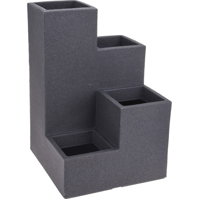 4gardenz Plantenbak stone trapsgewijs voor binnen en buiten 40x40x60 cm 3047577 large