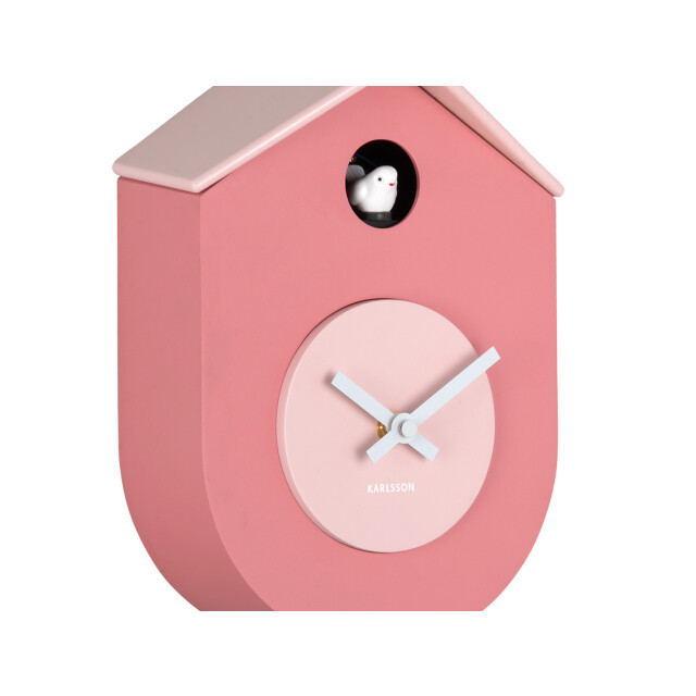 Karlsson wandklok grato cuckoo tan rose & soft pink 3062051 large