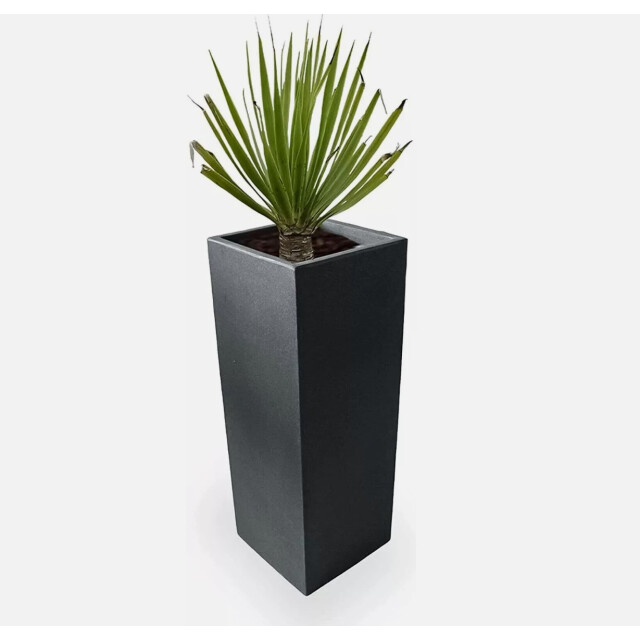 4gardenz ® stone pilaar plantenbak bloempot 30x30x80 cm steen 3171911 large