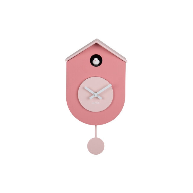 Karlsson wandklok grato cuckoo tan rose & soft pink 3062051 large