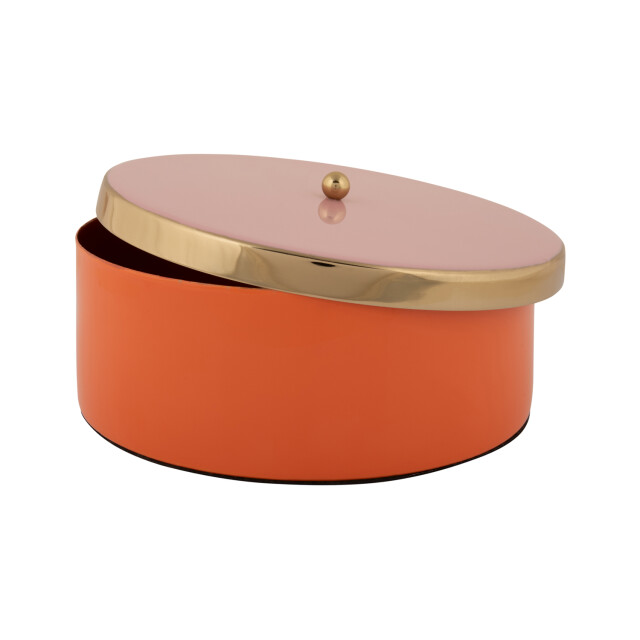 Present Time opbergbox double funky large bright orange & soft pink 3062329 large