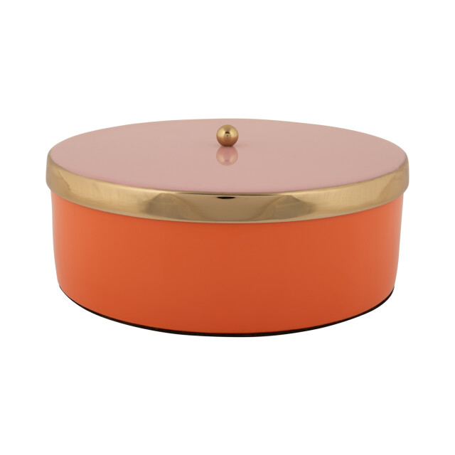 Present Time opbergbox double funky large bright orange & soft pink 3062329 large