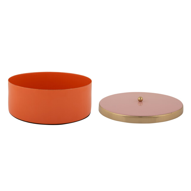 Present Time opbergbox double funky large bright orange & soft pink 3062329 large