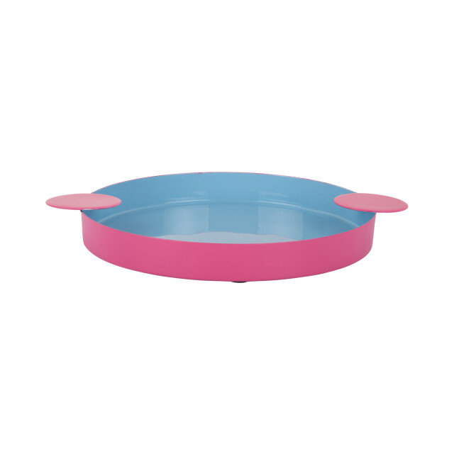 Present Time dienblad double funky large soft blue & bright pink 3062364 large