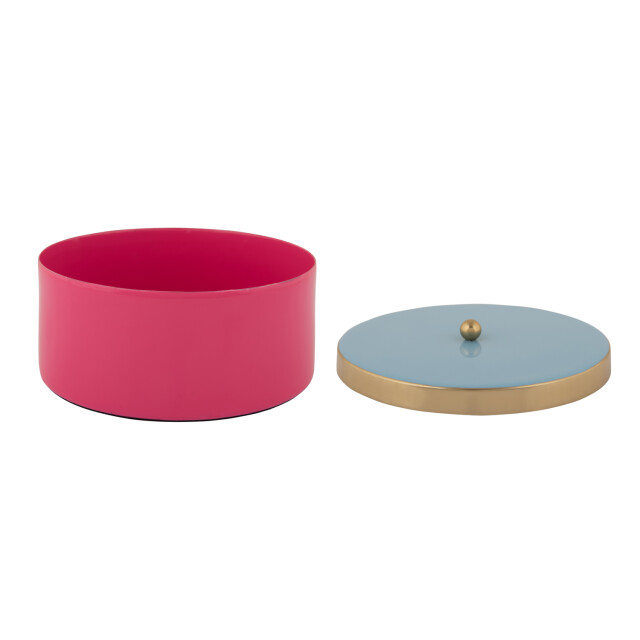 Present Time opbergbox double funky medium bright pink & soft blue 3062326 large