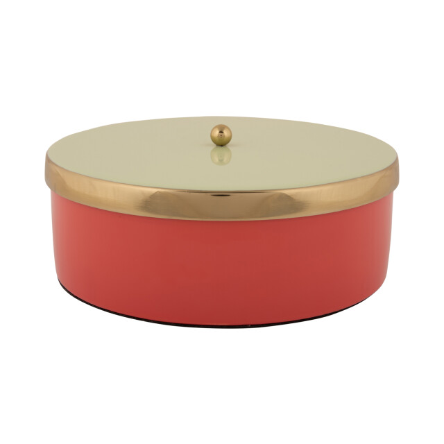 Present Time opbergbox double funky large scarlet red & soft green 3062330 large