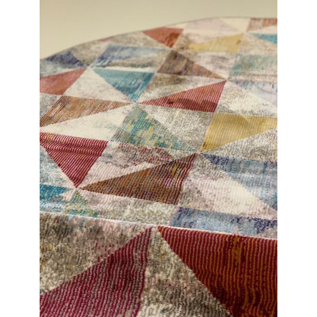 Muratap Picasso sahra vintage rond vloerkleed multi laagpolig- 200 cm rond 3176422 large