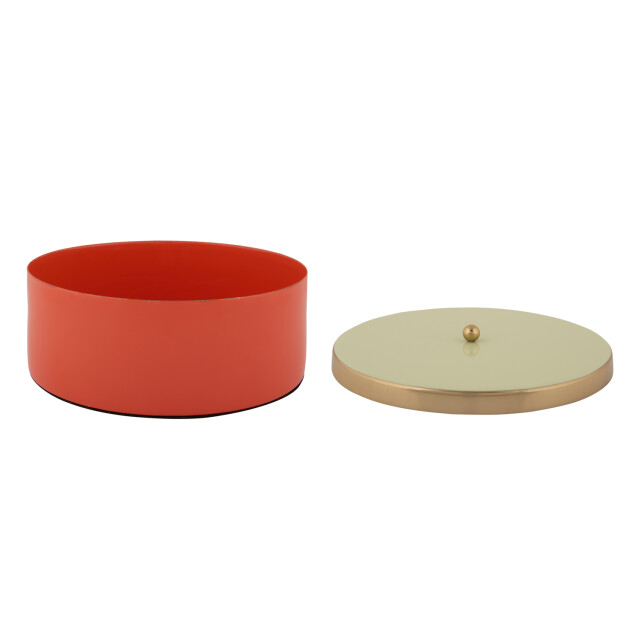 Present Time opbergbox double funky large scarlet red & soft green 3062330 large