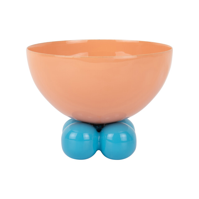 Present Time schaal double funky medium peach orange & aqua blue 3062370 large
