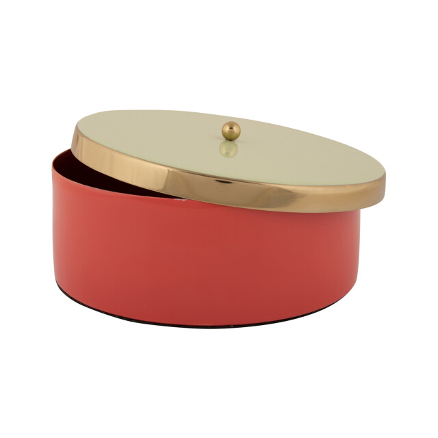 Present Time opbergbox double funky large scarlet red & soft green 3062330 large