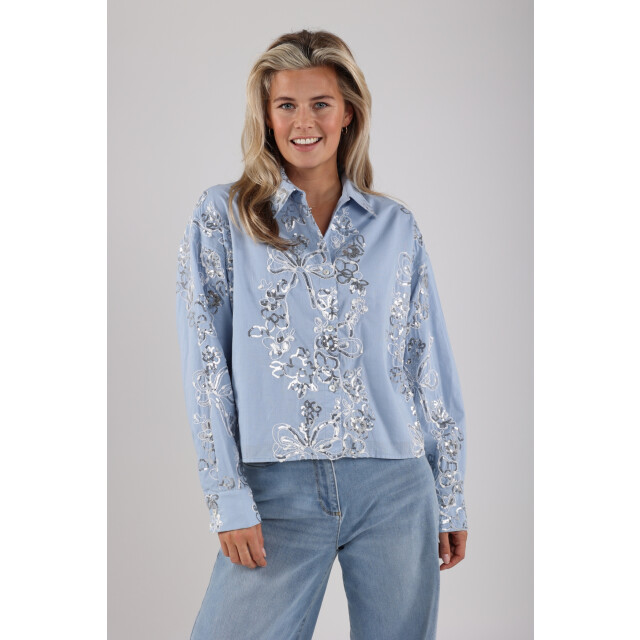 Nukus Tessa blouse paillet blouses nks02048 NKS02048 large