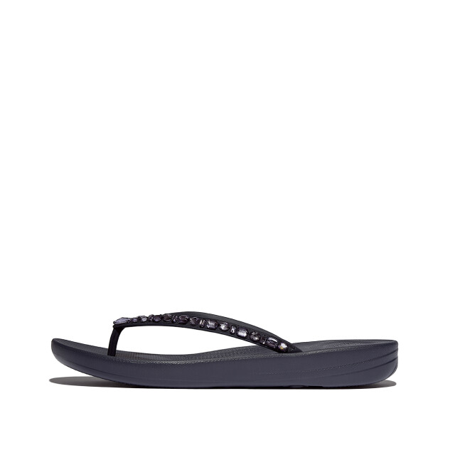FitFlop Iqushion multi-crystal ergonomic flip-flops JC8 large