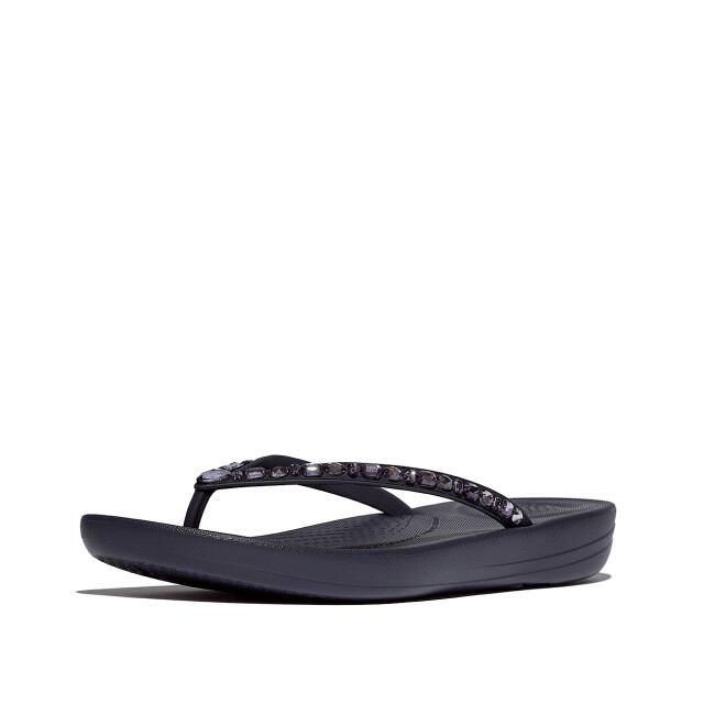 FitFlop Iqushion multi-crystal ergonomic flip-flops JC8 large