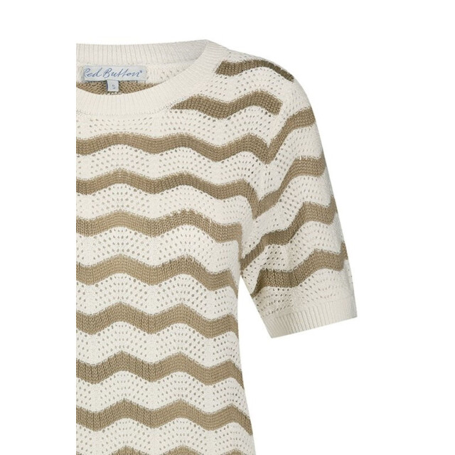 Red Button Zigzag pebble Zigzag Pebble large