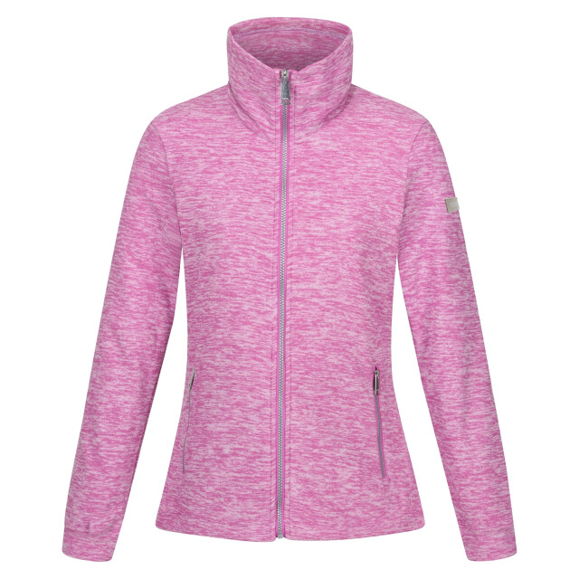 Regatta Dames azaelia marl full zip fleecejack UTRG9274_radiantorchid large