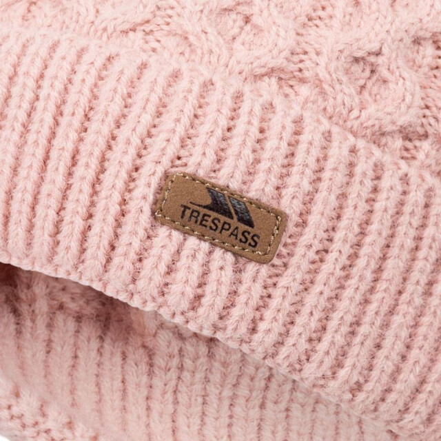 Trespass Dames freja pom pom muts UTTP6212_mistyrose large