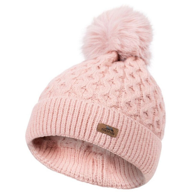 Trespass Dames freja pom pom muts UTTP6212_mistyrose large