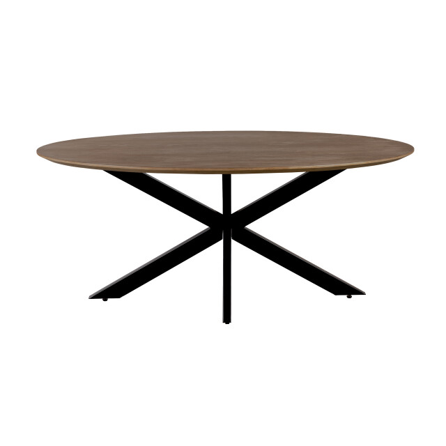 QUVIO Eettafel sofia– ovaal – 180x90 cm – kruispoot – 3181644 large