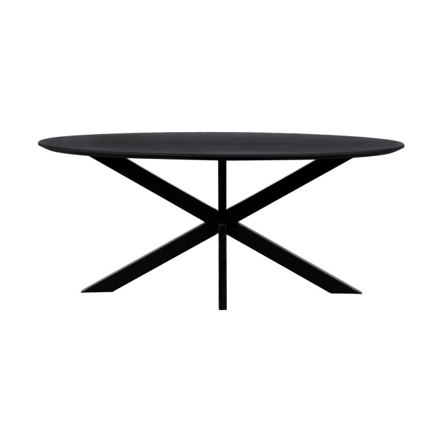 QUVIO Eettafel sofia – ovaal – 160x90 cm – kruispoot – 3177757 large