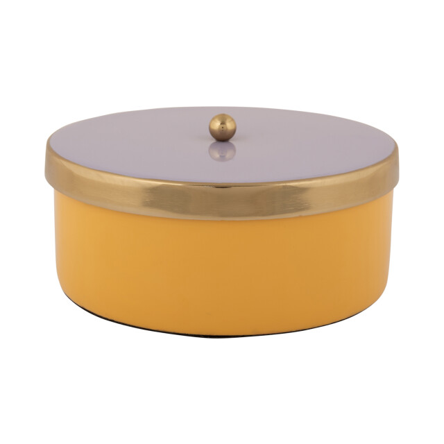Present Time opbergbox double funky medium bright yellow & soft purple 3062327 large