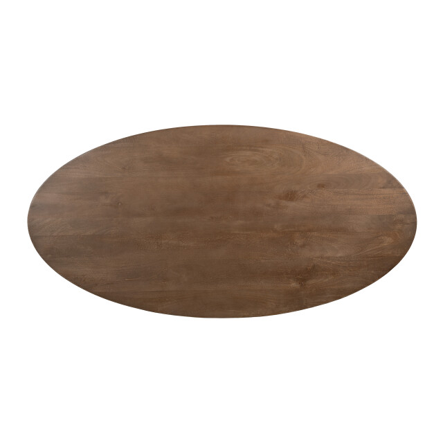 QUVIO Eettafel sofia– ovaal – 180x90 cm – kruispoot – 3181644 large