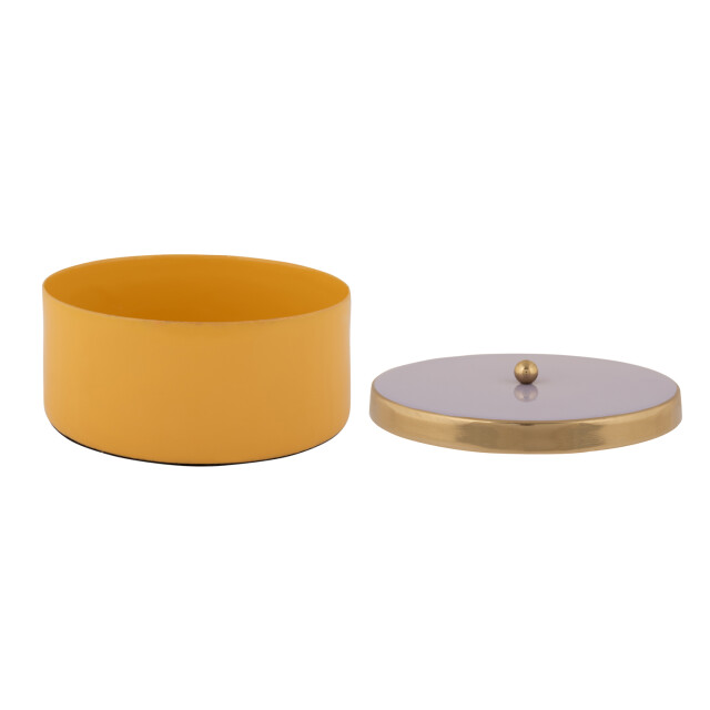 Present Time opbergbox double funky medium bright yellow & soft purple 3062327 large