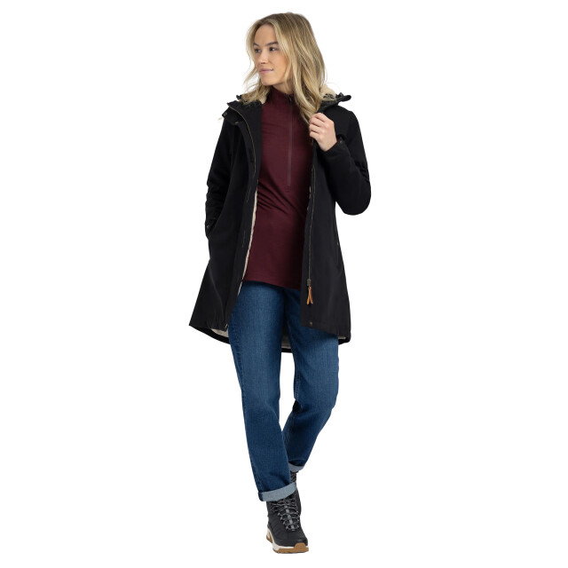 Trespass Dames risha tp50 fleece gevoerde waterdichte jas UTTP6979_black large