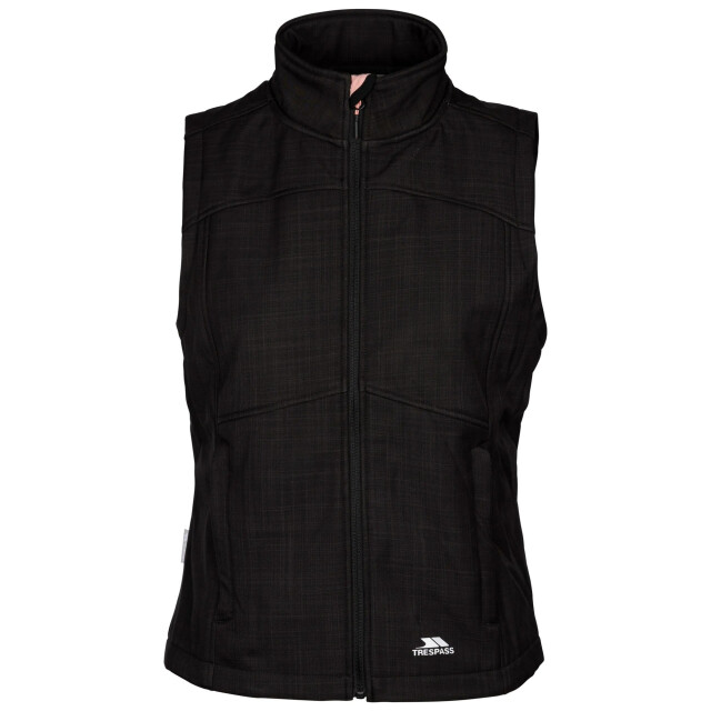 Trespass Dames mereb tp50 softshell lichtgewicht gilet UTTP6993_blackmarl large