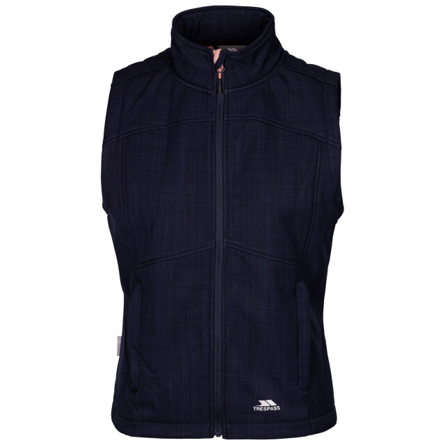 Trespass Dames mereb tp50 softshell lichtgewicht gilet UTTP6993_navymarl large