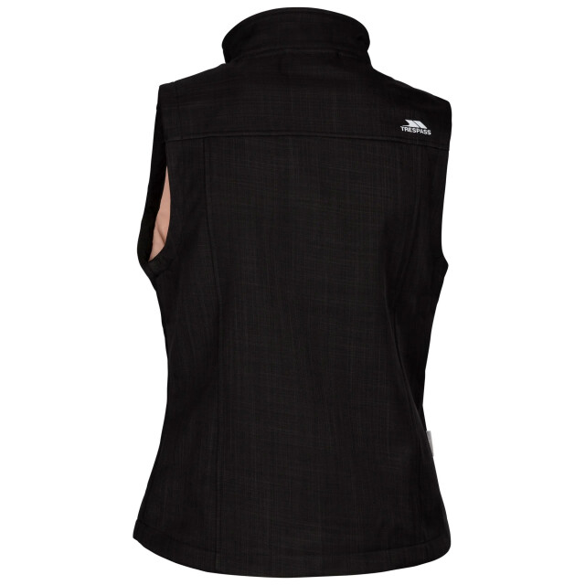 Trespass Dames mereb tp50 softshell lichtgewicht gilet UTTP6993_blackmarl large