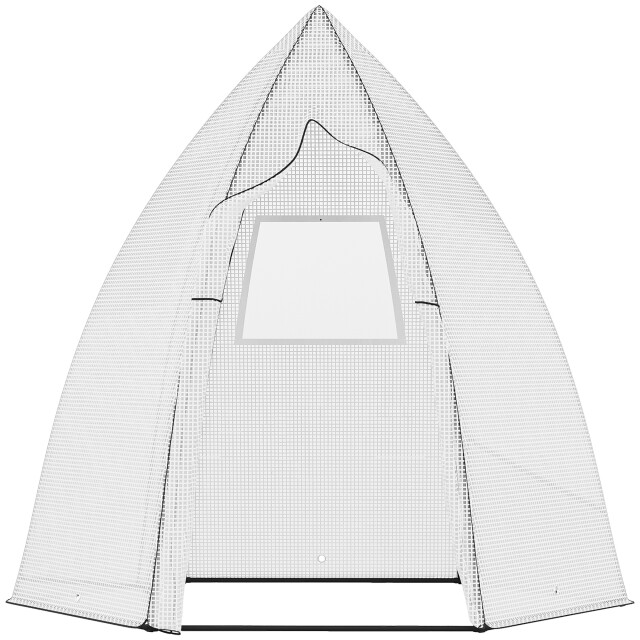 4goodz Outsunny broeikas overwintertent met roldeur 138x160x180cm - 3177845 large