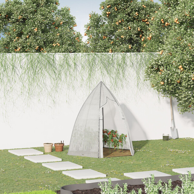 4goodz Outsunny broeikas overwintertent met roldeur 138x160x180cm - 3177845 large