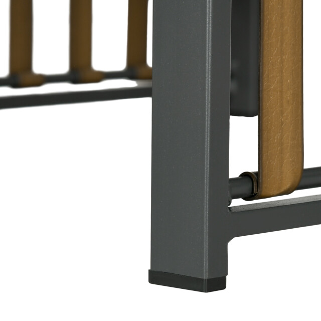 4goodz Outsunny tuinset, 3-delig, inclusief zitkussen, houtdecor, roestvrij 3177851 large